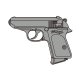 【予約商品】ワルサーPPK[ブラックHW]　HW・BLKモデルガン（マルシン）